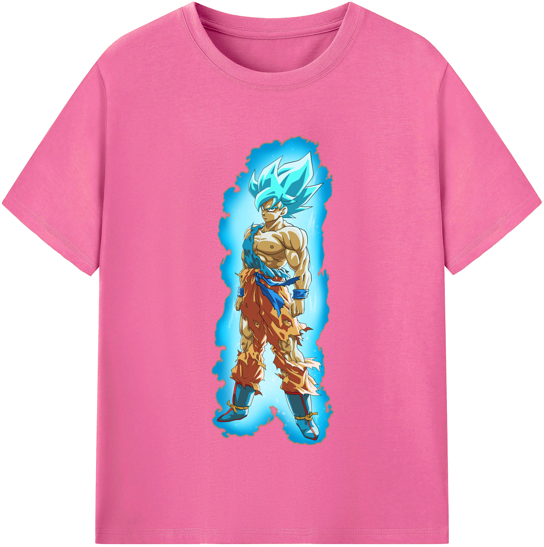 （画像用） ドラゴンボール 孫悟空（そん ごくう）Son Goku カカロット DRAGON BALL Kakarotto レディースカジュアルプリントTシャツ（綿100％）
